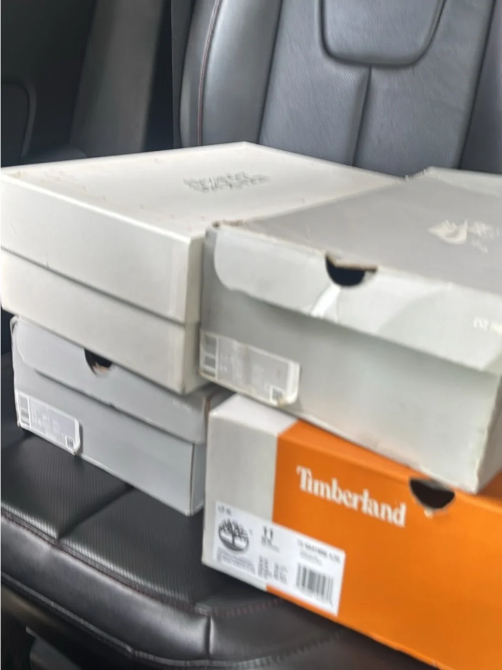 Timberland Men's Boots - Orange & Gray Boxed Pair